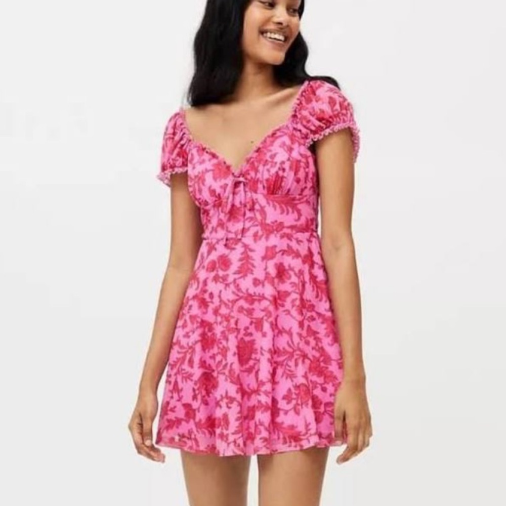 UO Audrey Mesh Mini Dress NWT